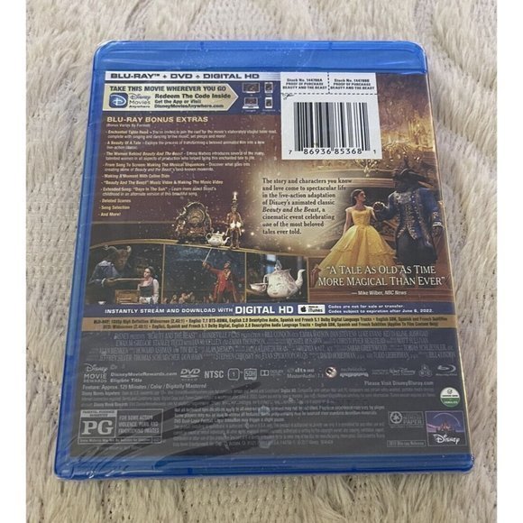 Beauty and the‎ Beast (Blu Ray, Dvd, 2017) Emma Watson, Dan Stevens - Picture 5 of 5